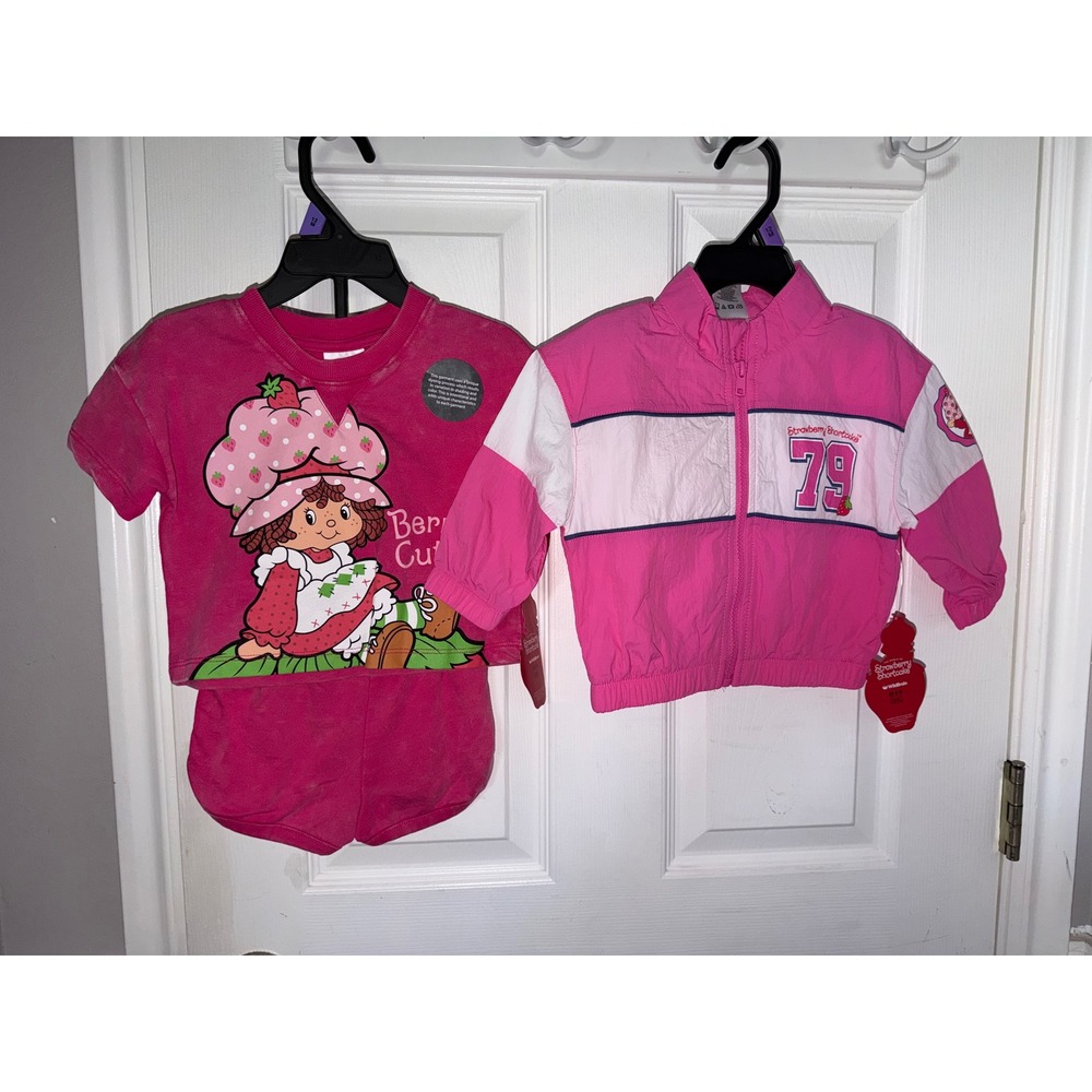Strawberry shortcake girls 12 months outfit set / jacket